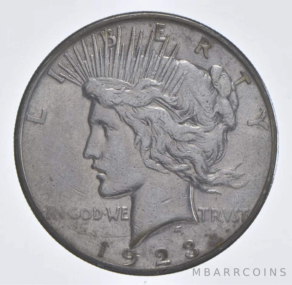 Better - 1923-D Peace Silver Dollar - 90% US Coin *698