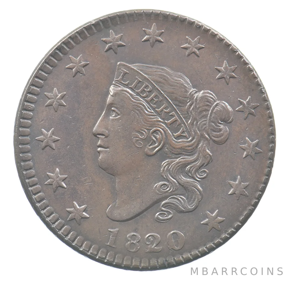 1820/19 Matron Head Large Cent N-2 *3426