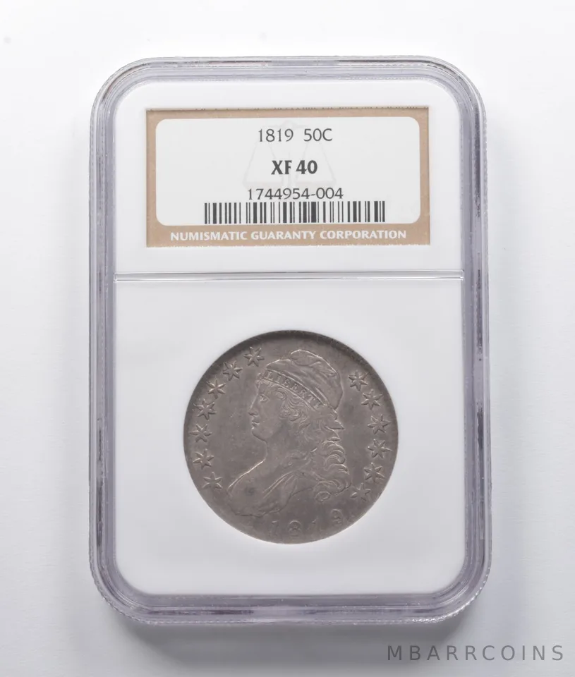 XF40 1819 Capped Bust Half Dollar NGC *7629