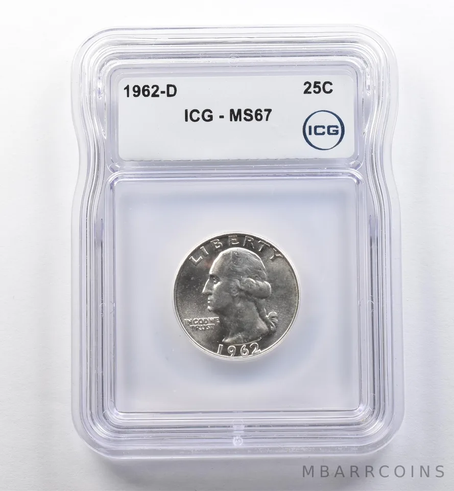1962-D Washington Quarter MS67 ICG *2307