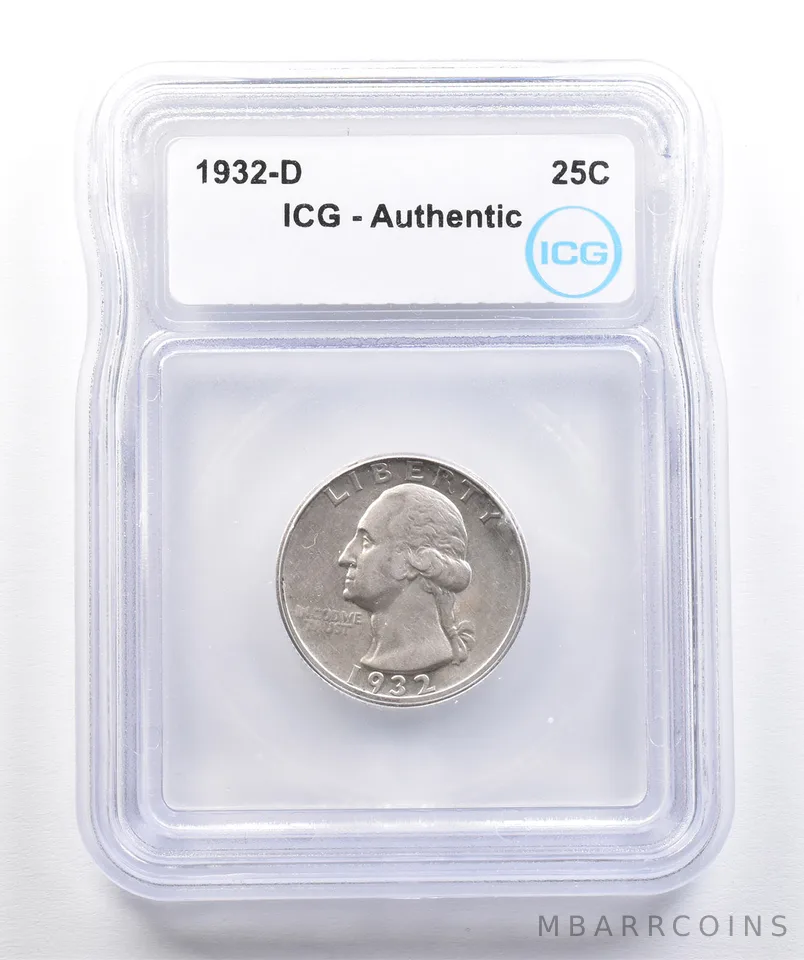 1932-D Washington Quarter Authentic ICG *7383