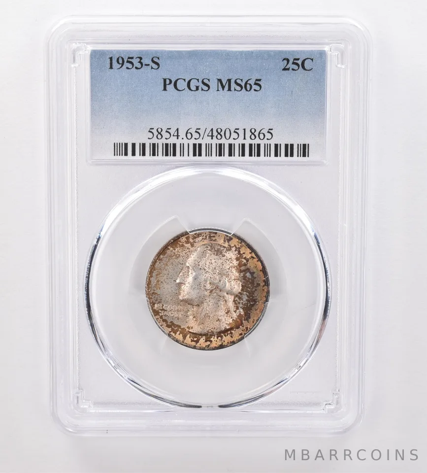 1953-S Washington Quarter MS65 PCGS Beautiful Tone *0004