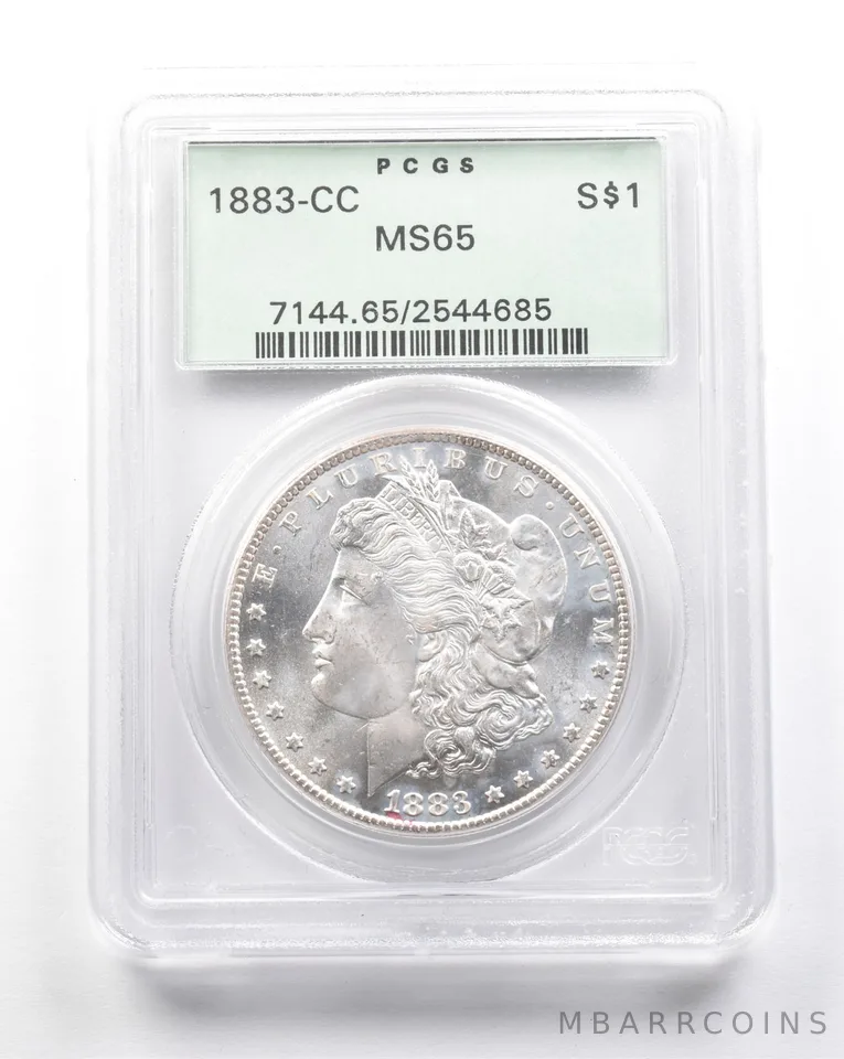1883-CC Morgan Silver Dollar MS65 PCGS OGH Easy Upgrade a7592