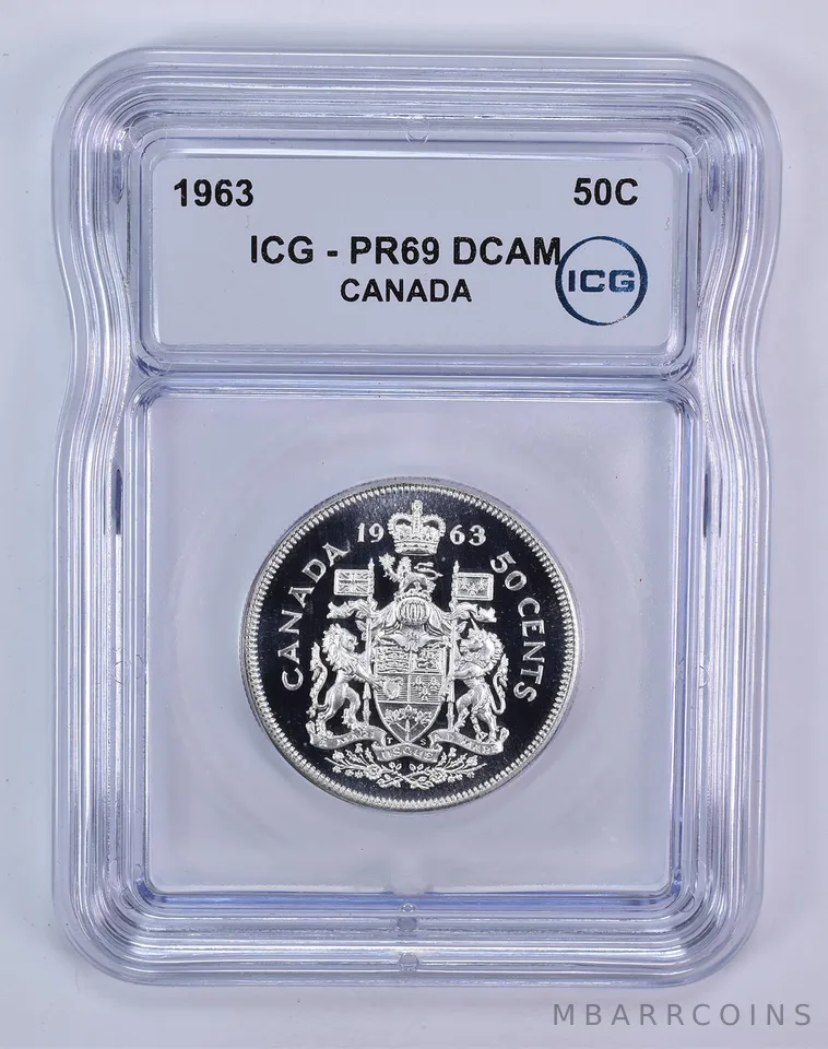 1963 Canada 50 Cents PR69 DCAM ICG