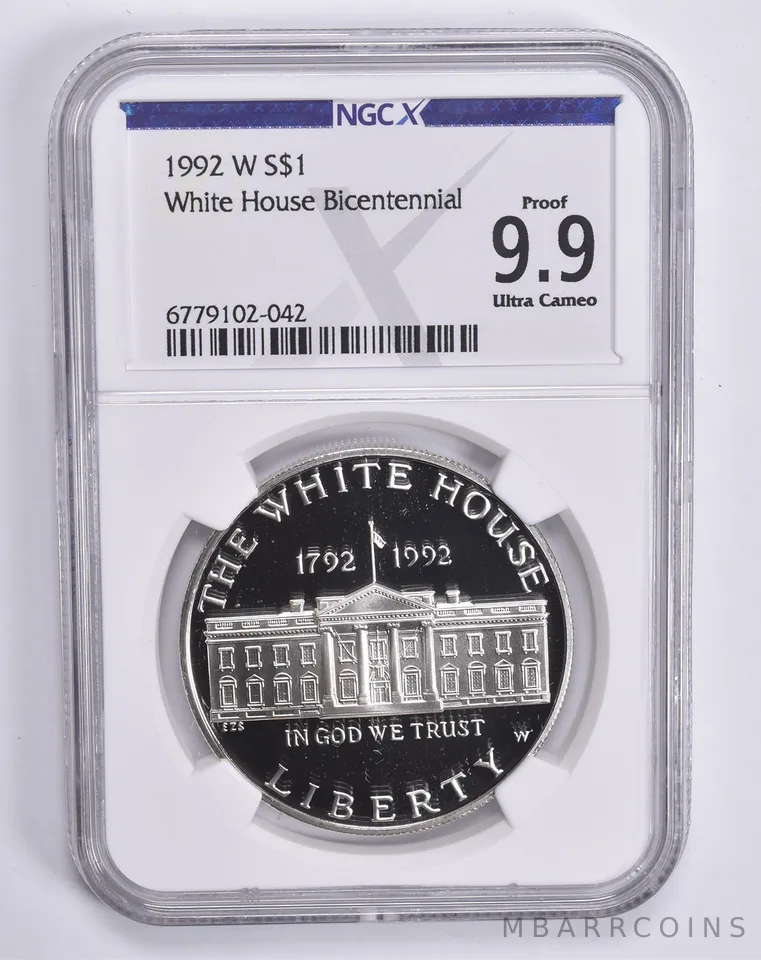 1992-W White House Commemorative Dollar Proof 9.9 UCAM NGC X NGCX