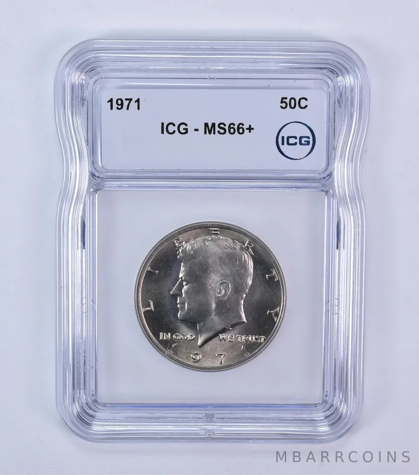 1971 Kennedy Half Dollar MS66+ ICG