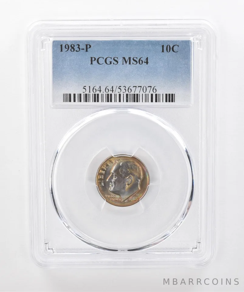 1983-P Roosevelt Dime MS64 PCGS Beautiful Tone a1306