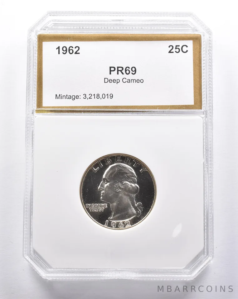 Proof 1962 Washington Quarter *3410