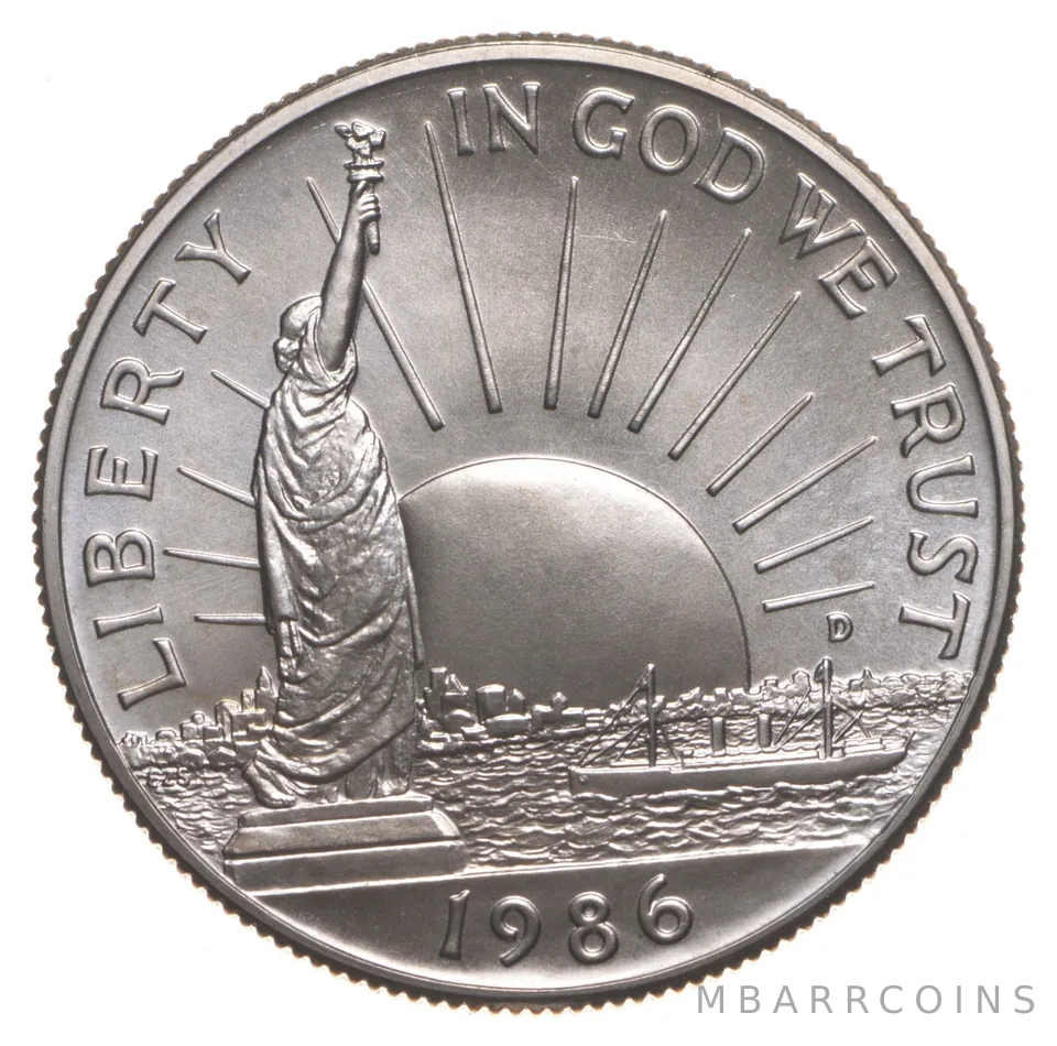 1986-D BU Unc Statue of Liberty Commemorative Half Dollar