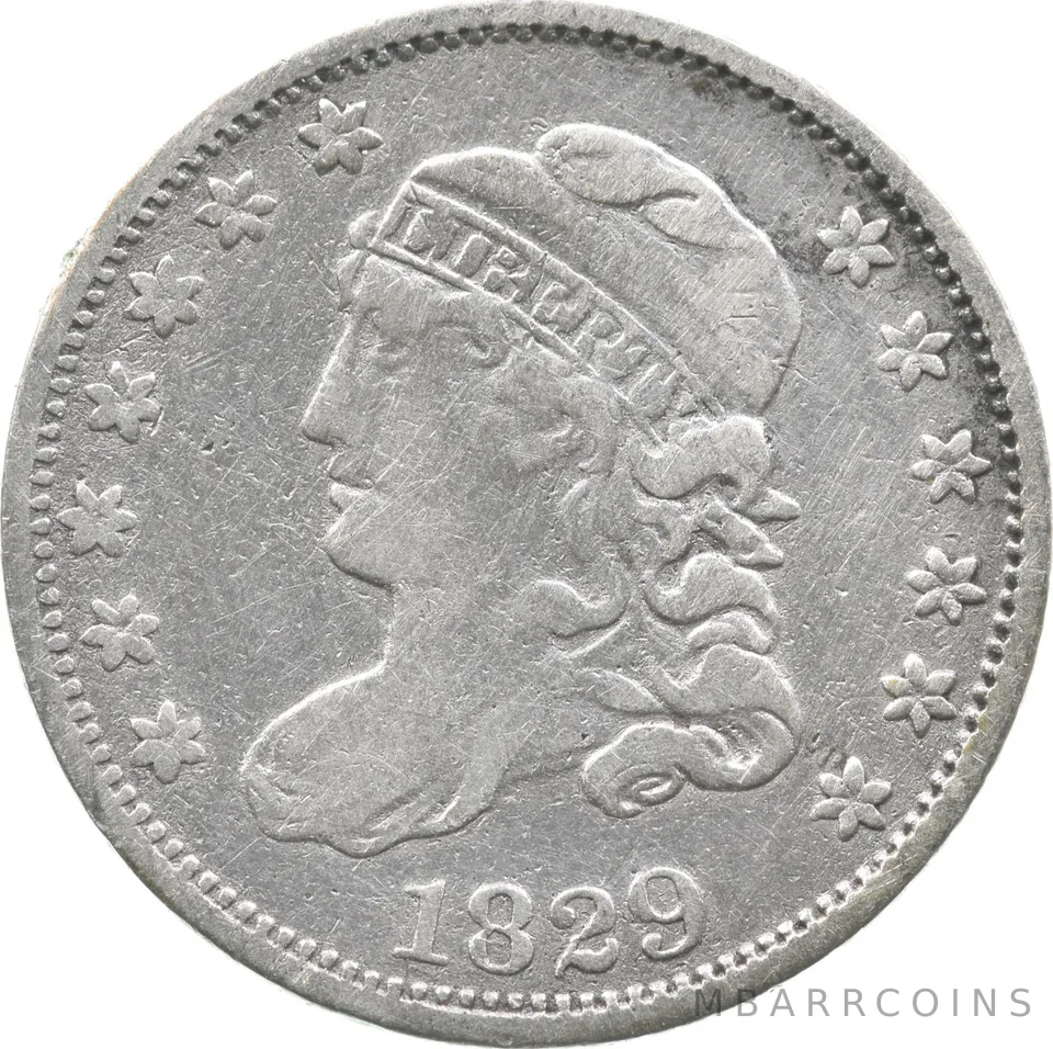 1829 Capped Bust Half Dime LM-14 *5471
