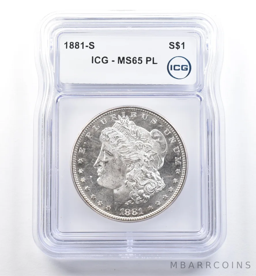 1881-S Morgan Silver Dollar MS65 PL ICG *6027