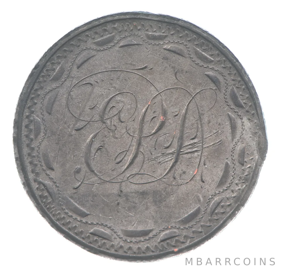 1860 Seated Liberty Quarter Love Token PF a8582