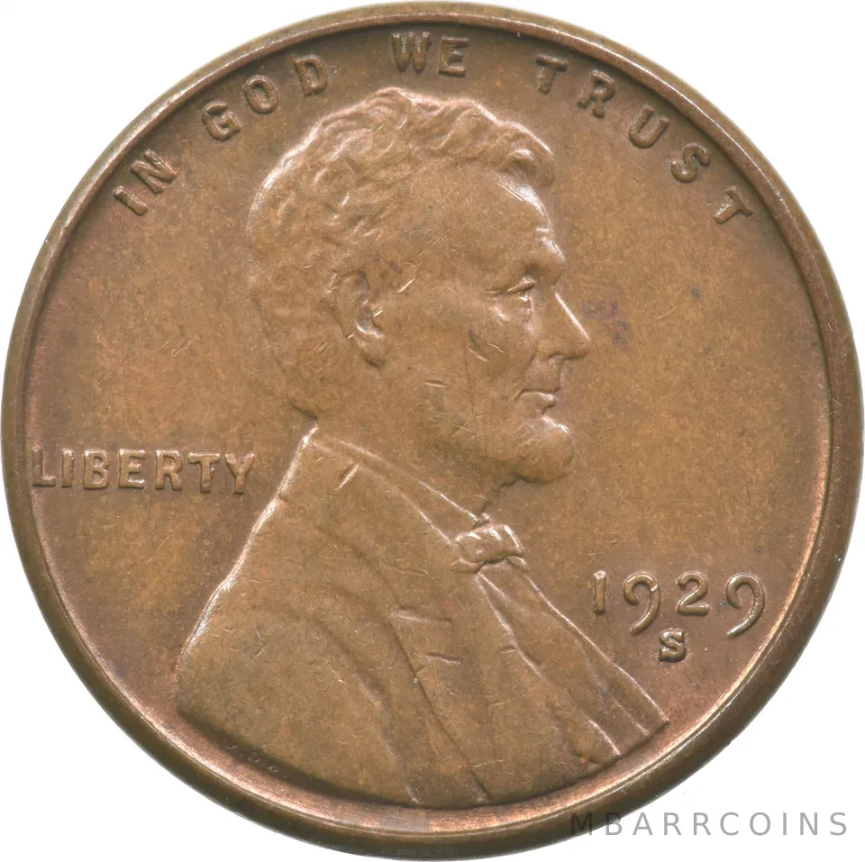 1929-S Lincoln Wheat Cent a3673