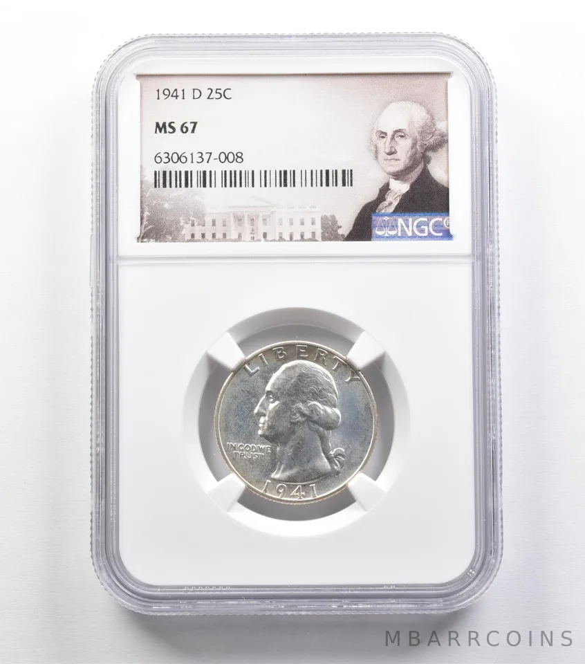 1941-D Washington Quarter MS67 NGC *9165