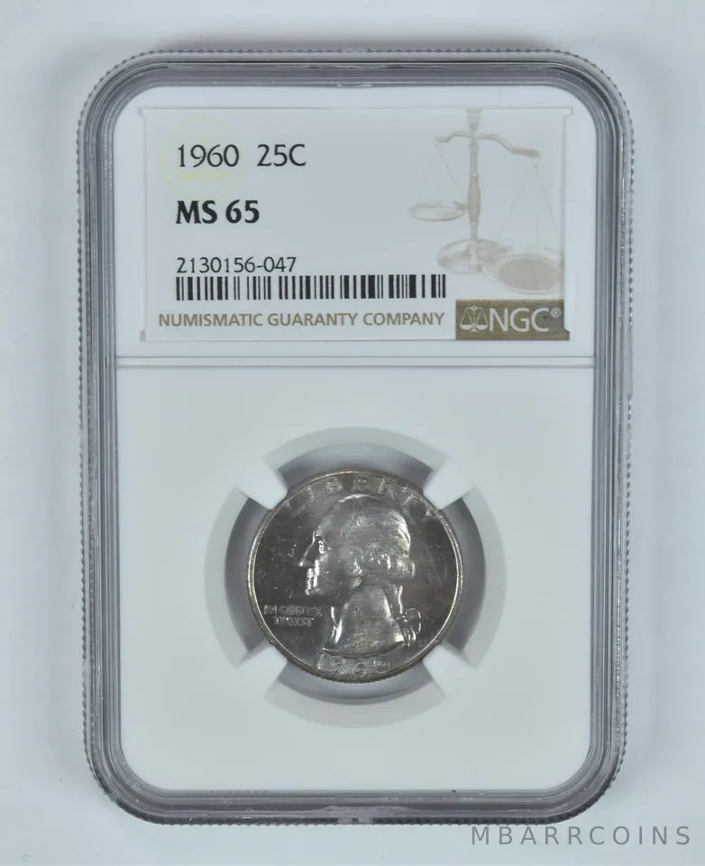 MS65 1960 Washington Quarter NGC - Purple Tone *3811