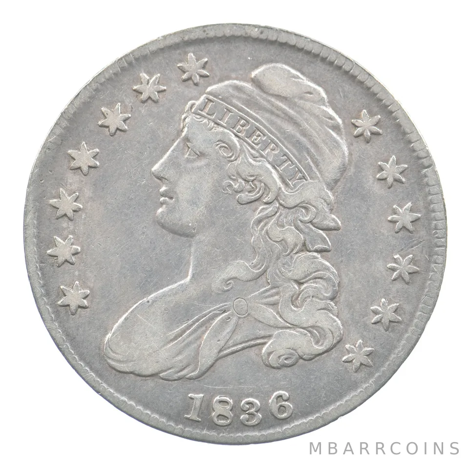 1836 Capped Bust Half Dollar O-115 R3 a5054