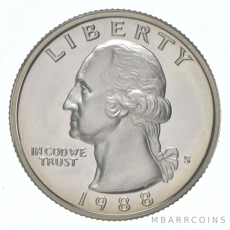 1988-S Washington Quarter CLAD Proof