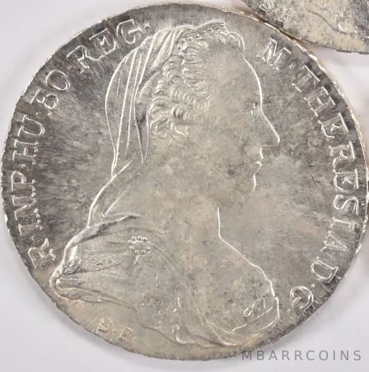 1780-Dated Austria Taler Silver Maria Theresa Thaler