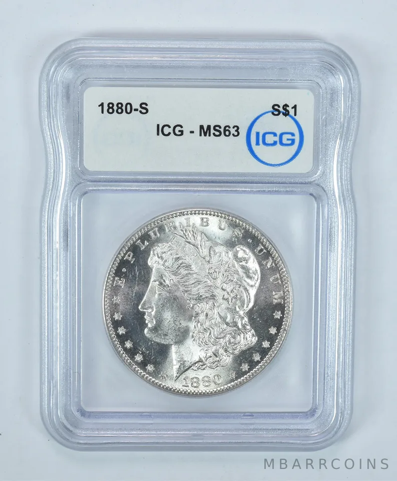1880-S Morgan Silver Dollar MS63 ICG