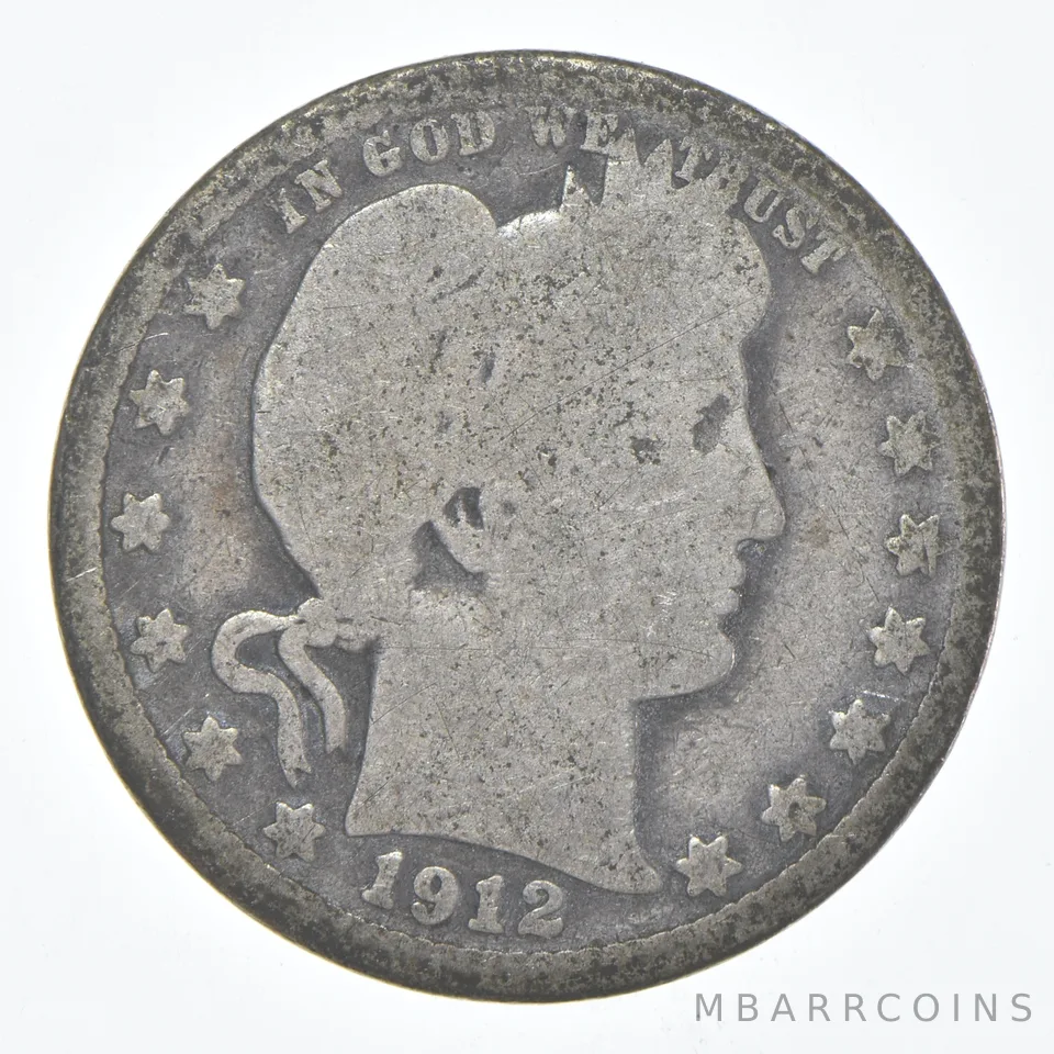 1912-S Barber Quarter Average Circ