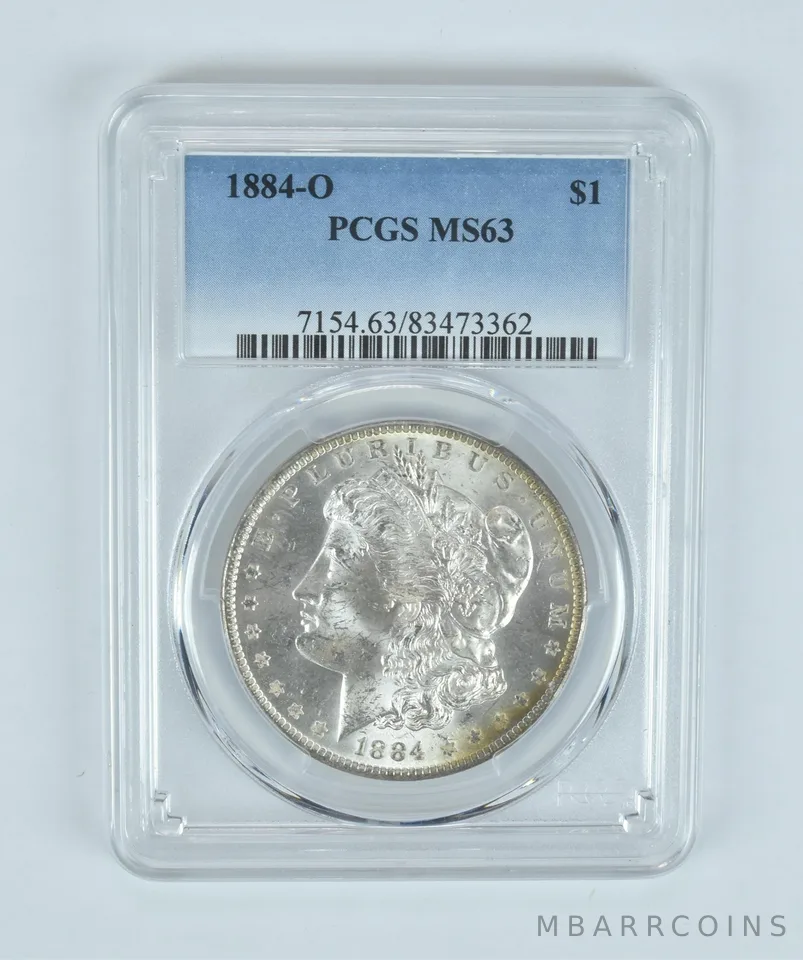 MS64 1884-O Morgan Silver Dollar PCGS Beautifully Toned *2000