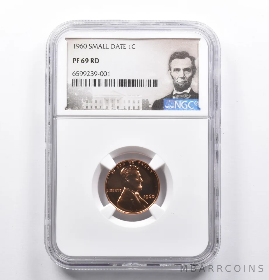 PF69 RD 1960 Lincoln Memorial Cent Small Date NGC *1072
