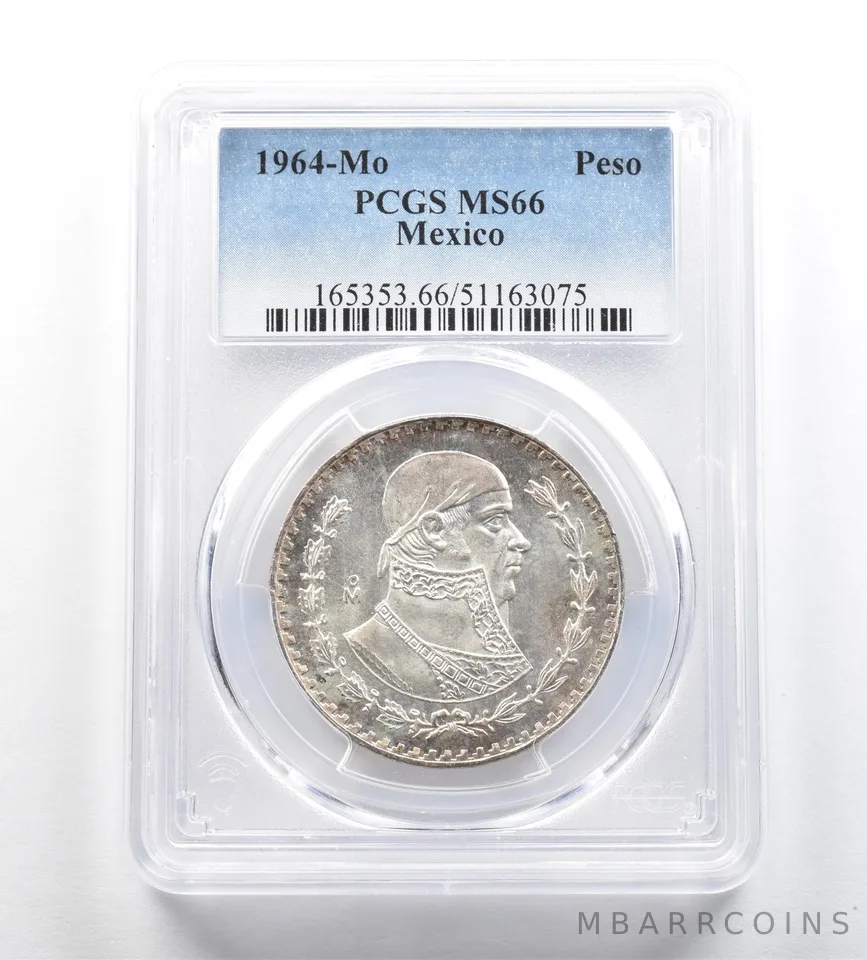 1964 Mo Mexico Peso MS66 PCGS *7159