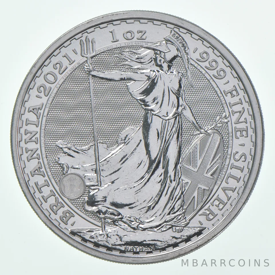 2021 Great Britain 2 Pounds Silver Britannia 1 Oz Silver
