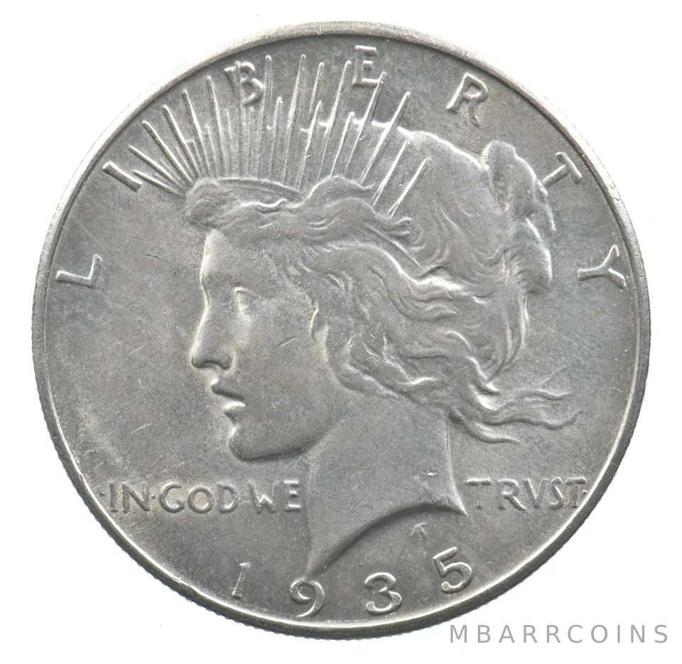 1935 Peace Silver Dollar a7281