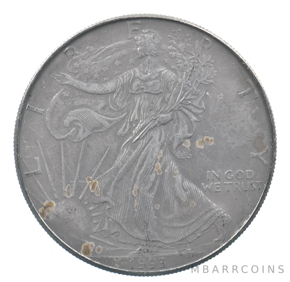 Better Date 1993 American Silver Eagle 1 Troy Oz .999 Fine Silver *537