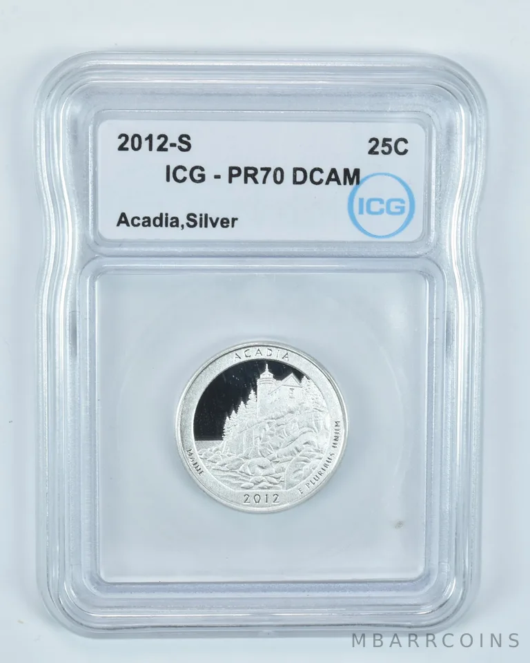 2012-S Washington Quarter Silver Acadia ATB PR70 DCAM ICG