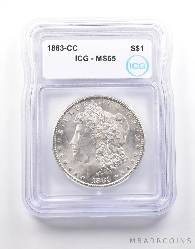 1883-CC Morgan Silver Dollar MS65 ICG *5161