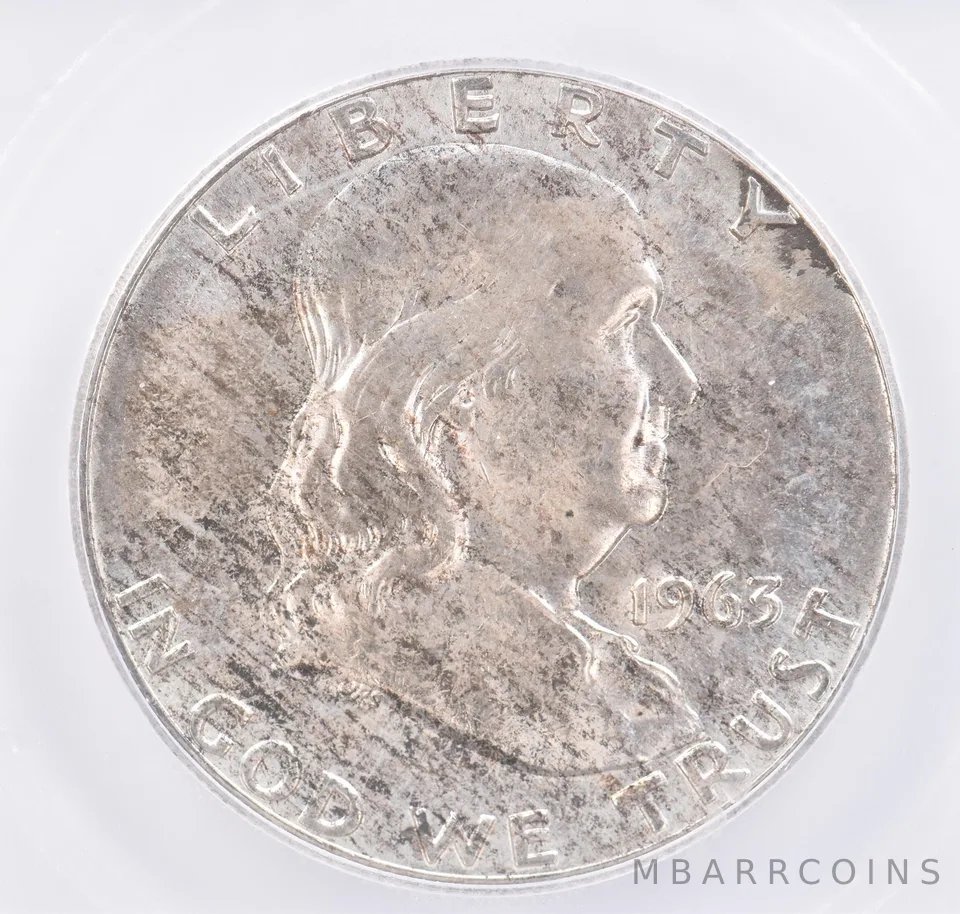 1963 Franklin Half Dollar MS65 FBL ICG Beautiful Tone *2145