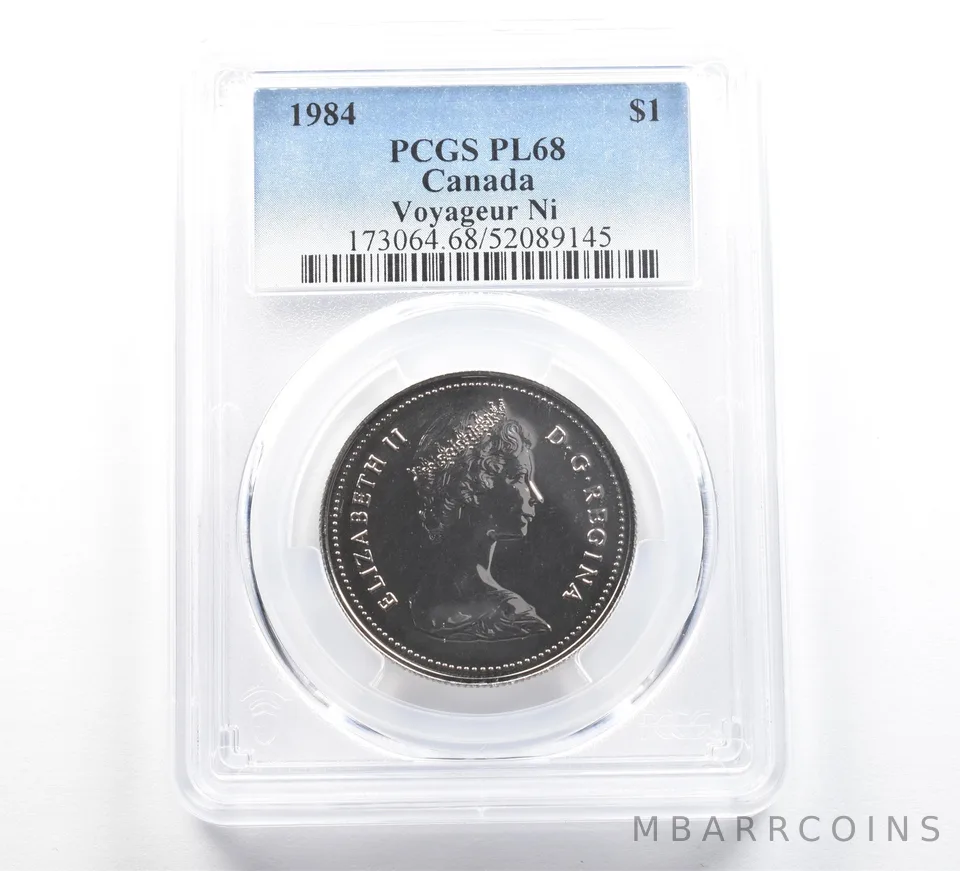 1984 Canada 1 Dollar Voyageur PL68 PCGS Blue Label