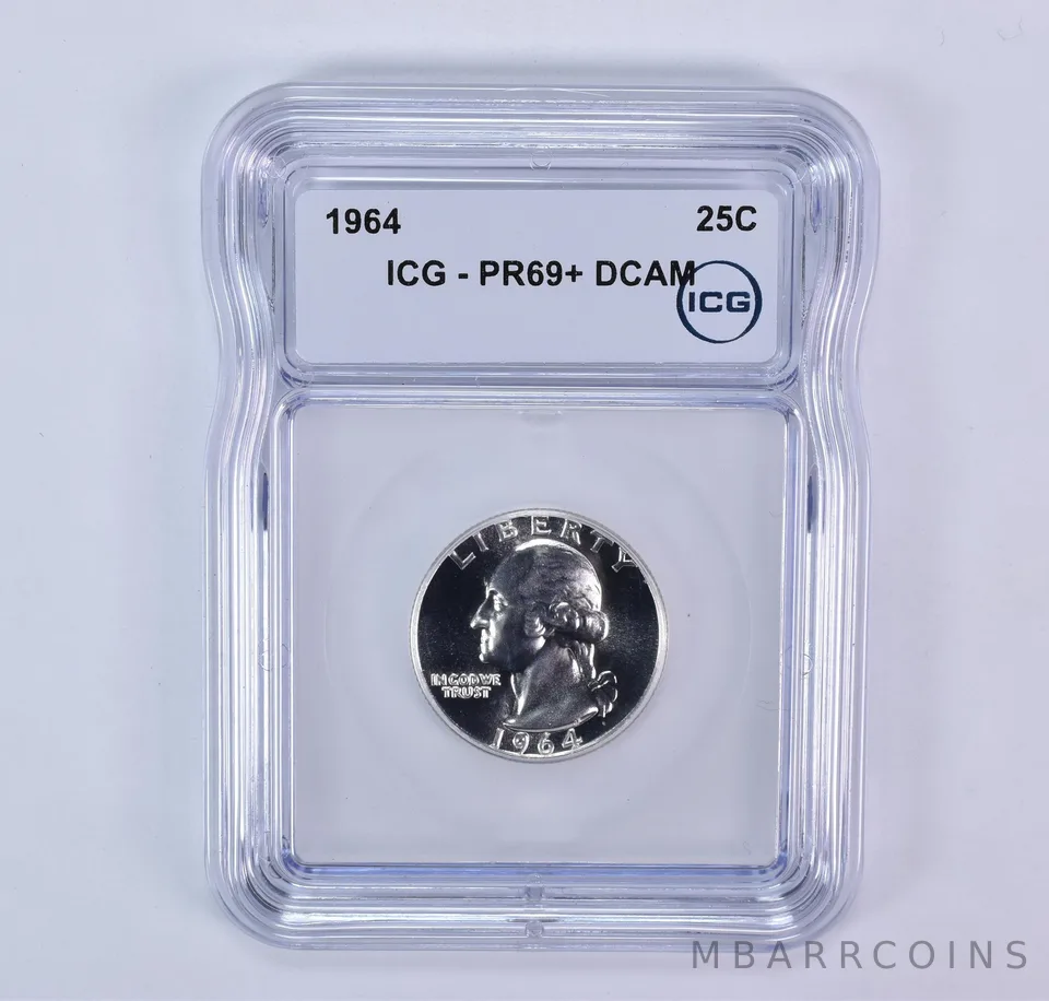 1964 Washington Quarter PR69+ DCAM ICG