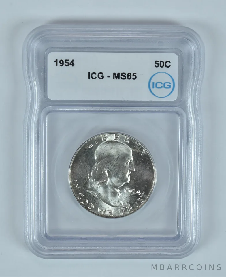 1954 Franklin Half Dollar MS65 ICG