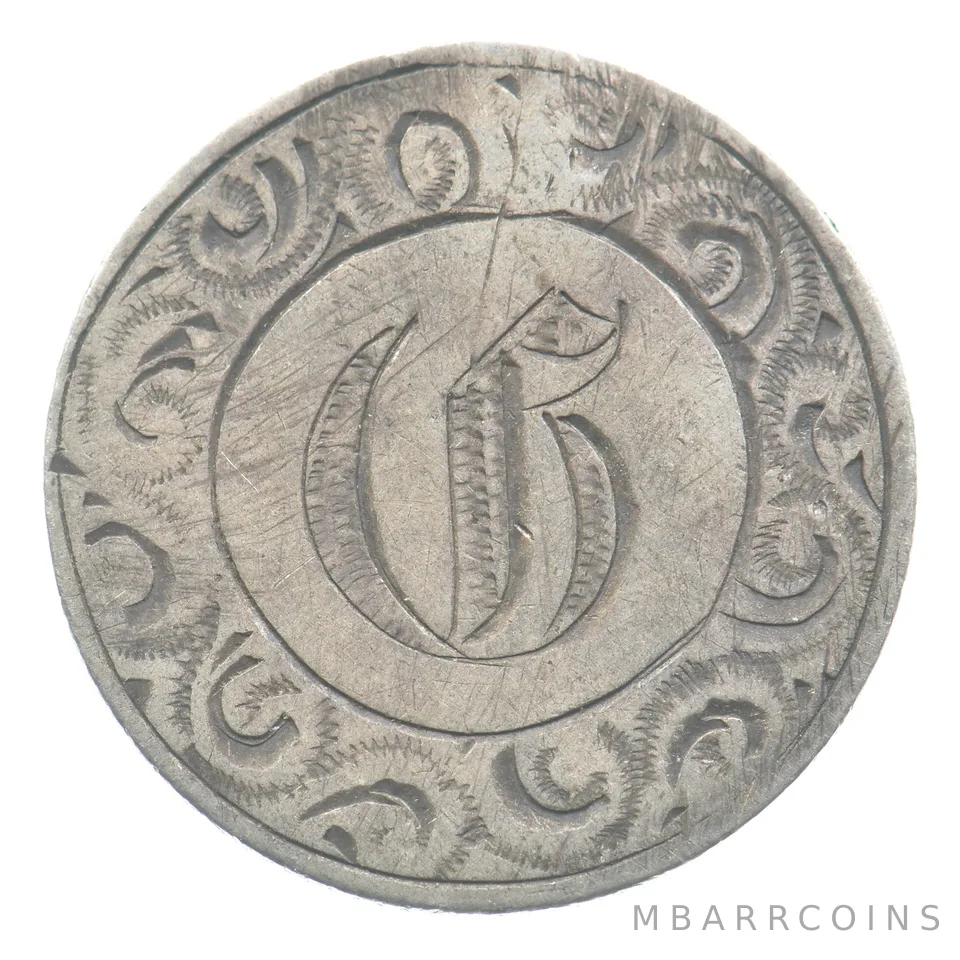 1853 Arrow Seated Liberty Dime Love Token Victorian G *5490