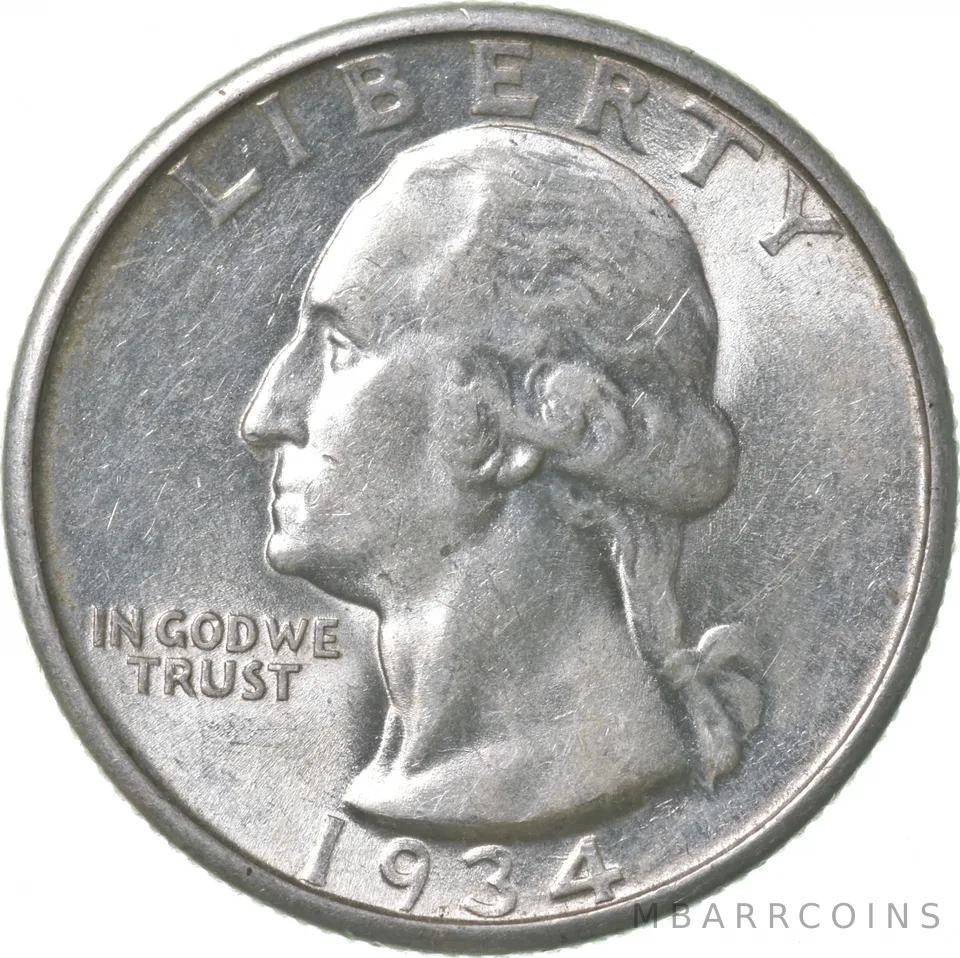 1934 Washington Quarter a5317