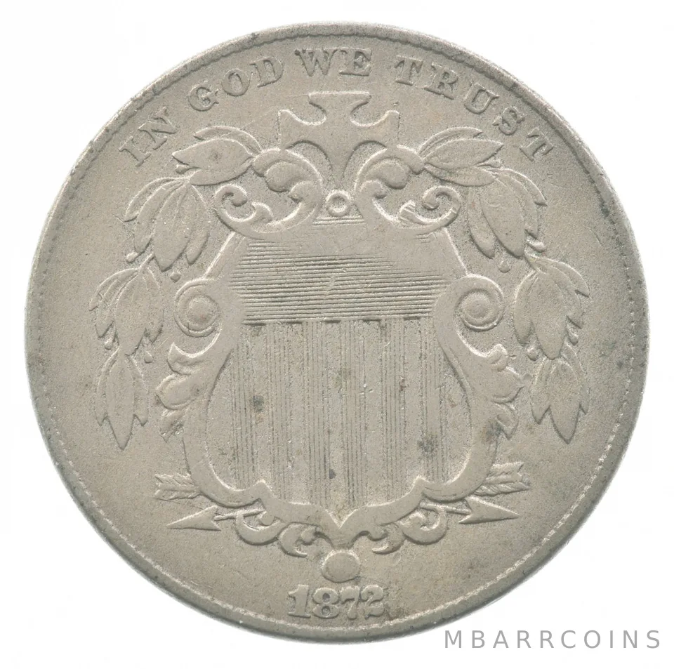 1872 Shield Nickel a7824