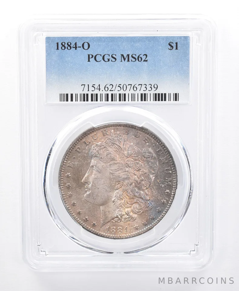 1884-O Morgan Silver Dollar MS62 PCGS Beautiful Tone *8699