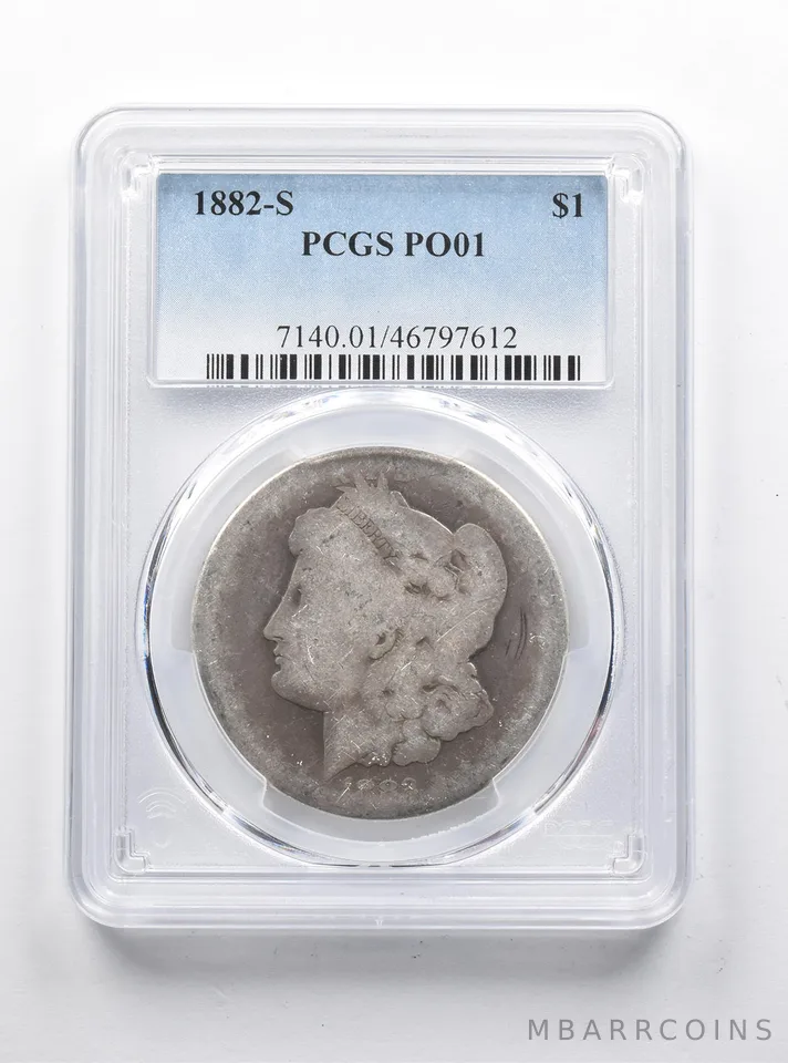 PO01 1882-S Morgan Silver Dollar PCGS *1249