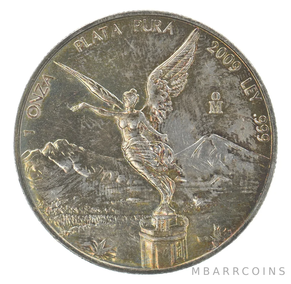 2009 Mo Mexico 1 Onza Silver Libertad Beautiful Tone *7595