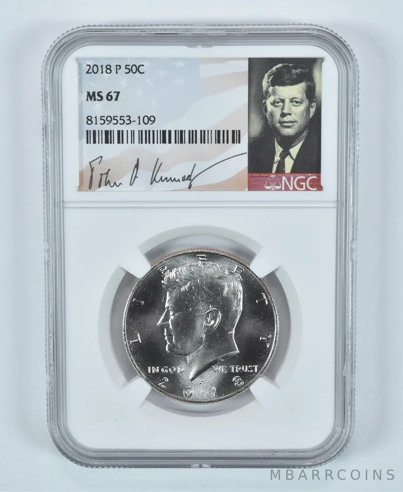 2018-P Kennedy Half Dollar MS67 NGC Special Label