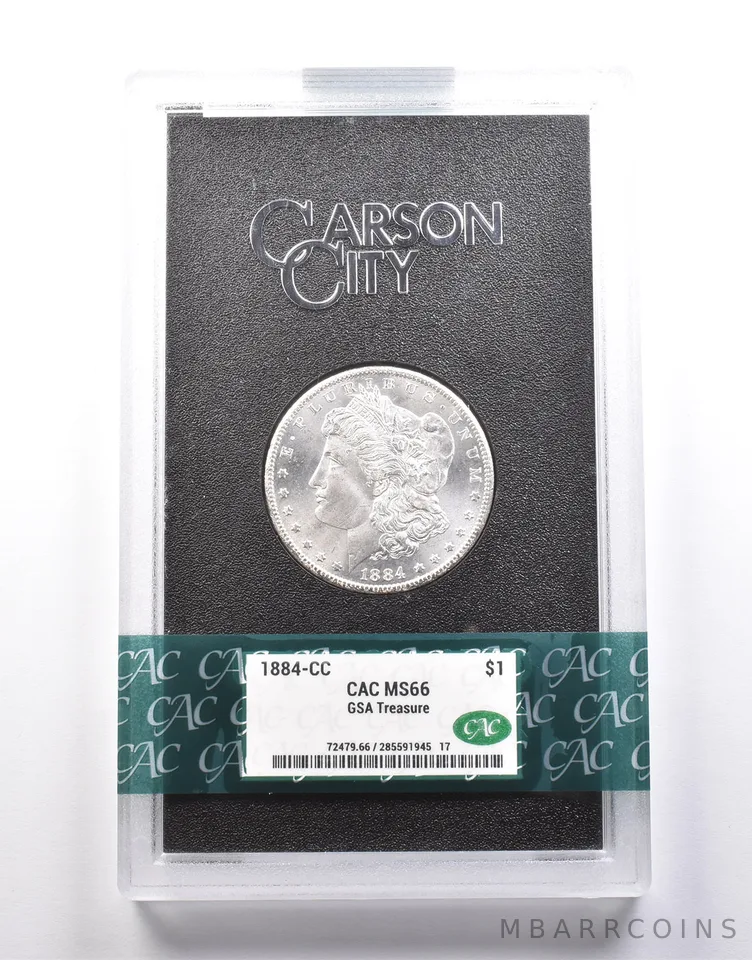 1884-CC Morgan Silver Dollar GSA Treasure MS66 CAC *9962
