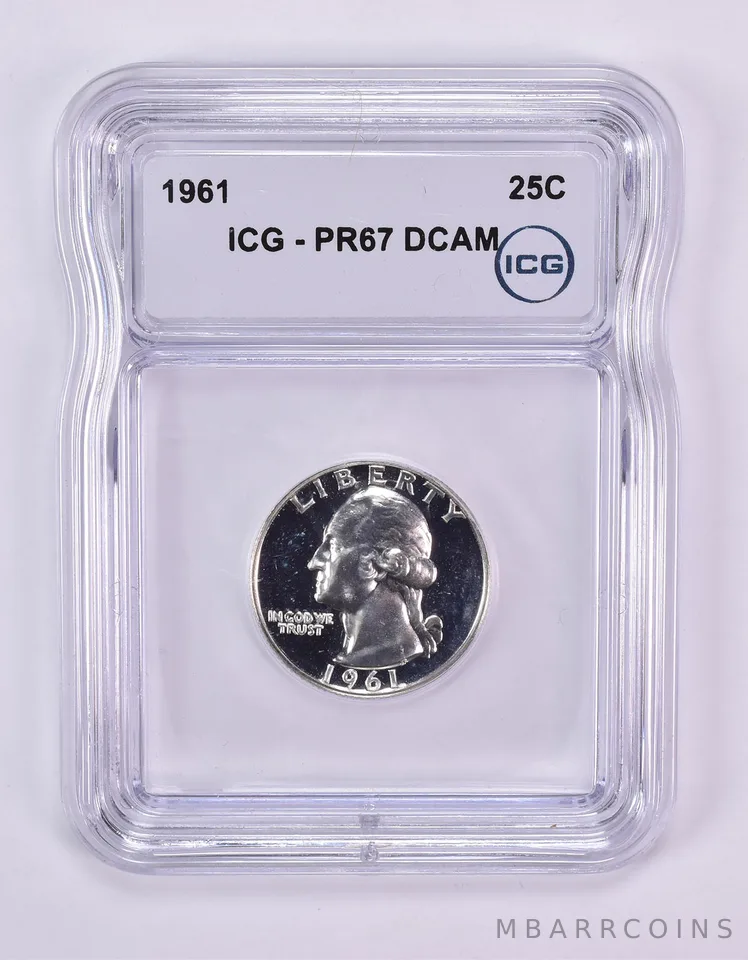 1961 Washington Quarter PR67 DCAM ICG