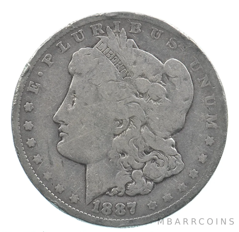 Early - 1887 Morgan Silver Dollar - 90% US Coin *759
