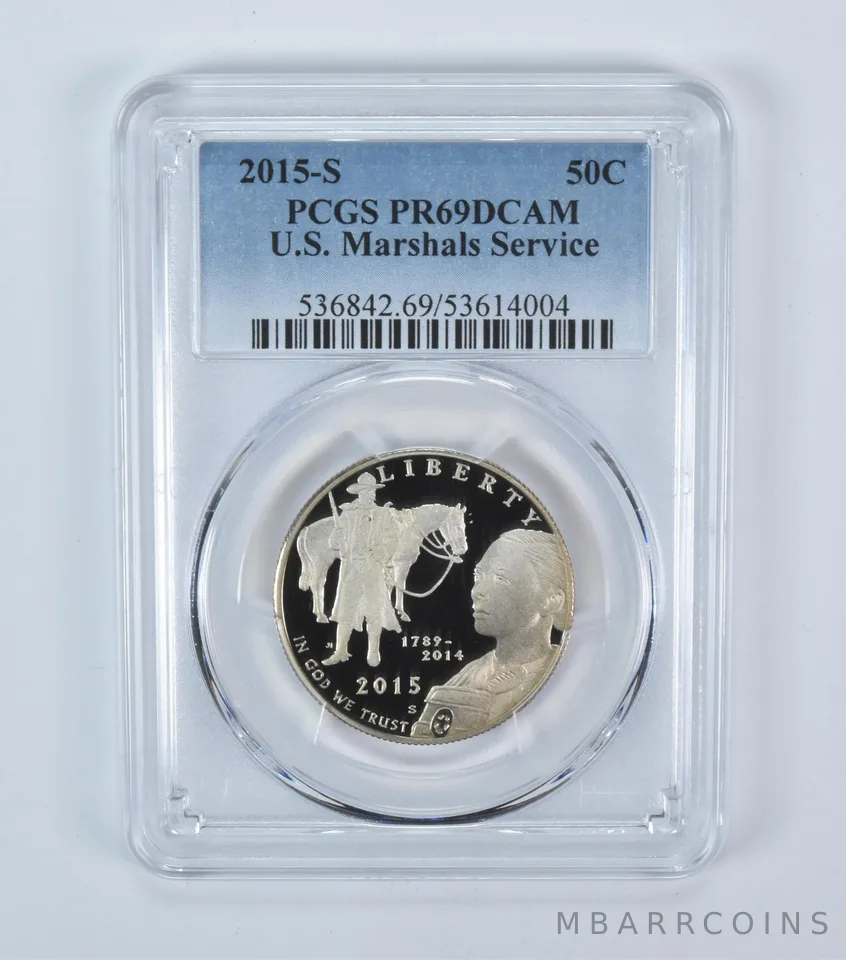 2015-S US Marshals Service Commemorative Half Dollar PR69 DCAM PCGS