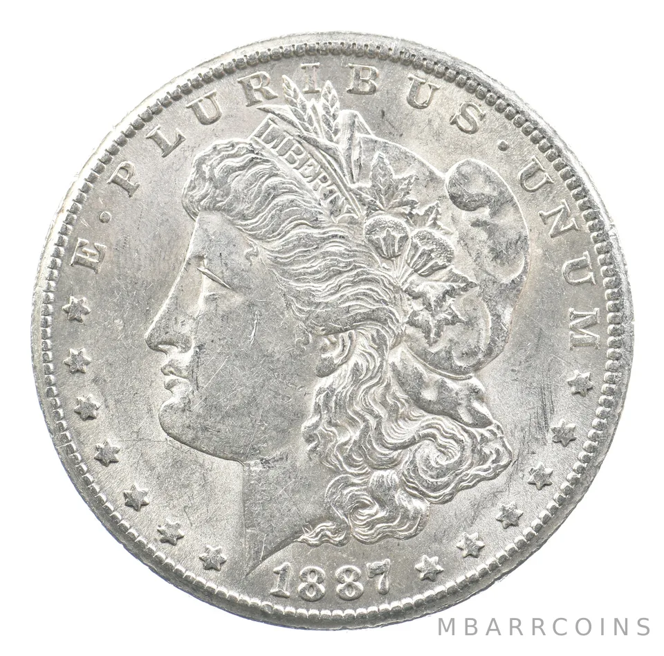 1887-S Morgan Silver Dollar a3392
