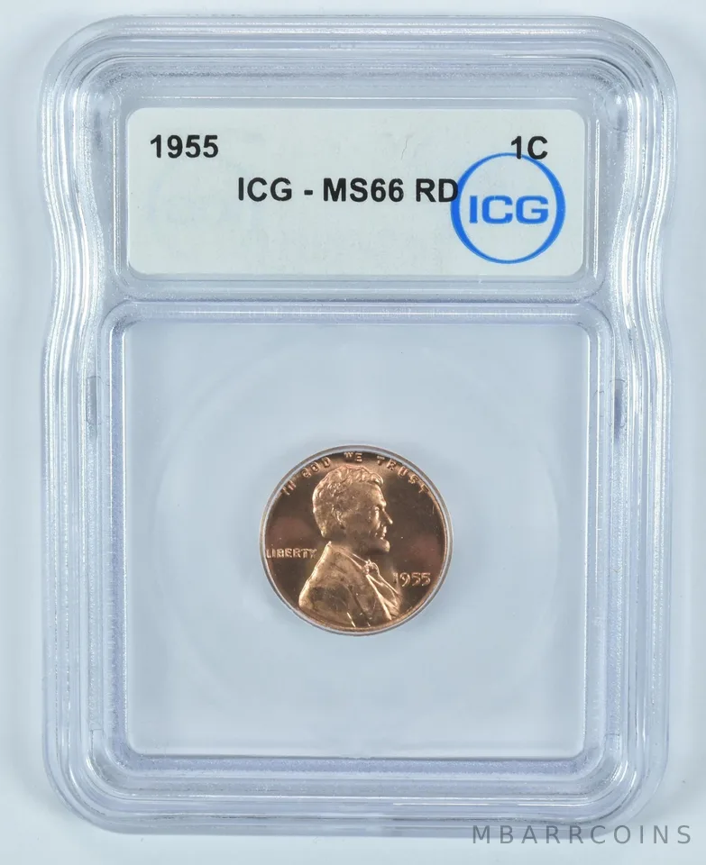 1955 Lincoln Wheat Cent MS66 RD ICG