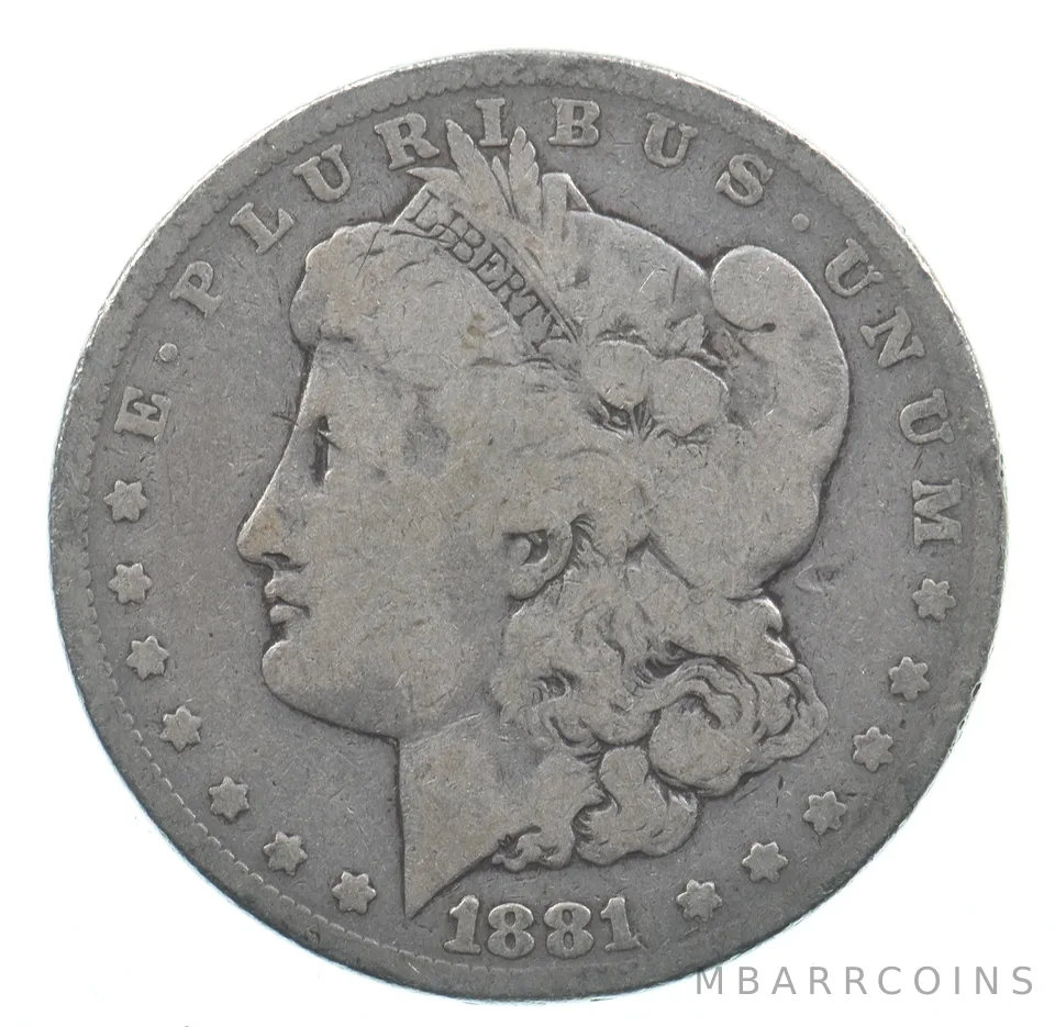 Early - 1881 Morgan Silver Dollar - 90% US Coin *510